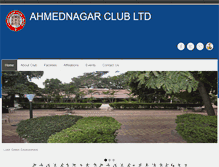 Tablet Screenshot of ahmednagarclub.com